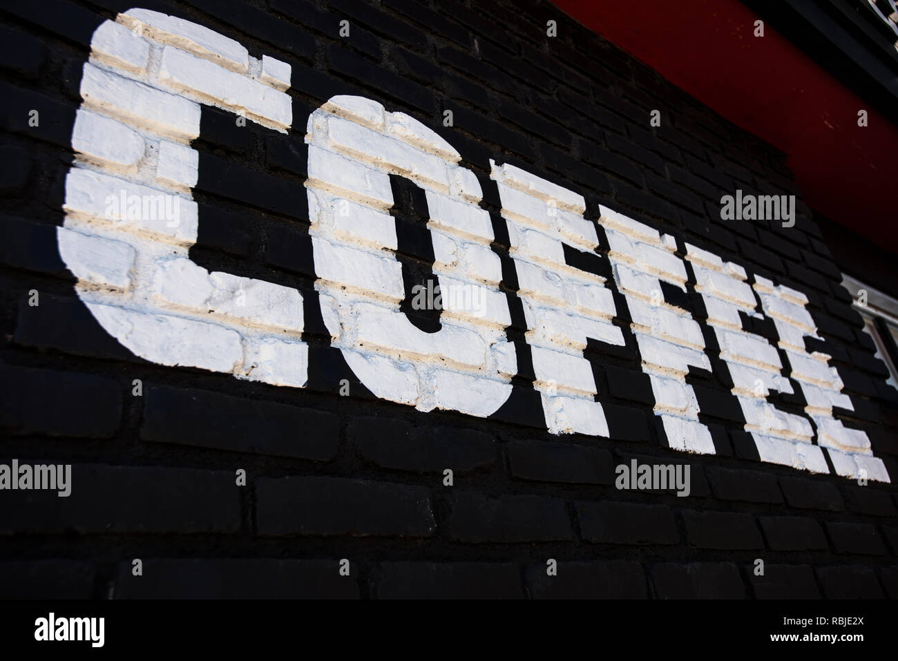COFFEE SHOP. LOS ANGELES. CA. Stockfoto