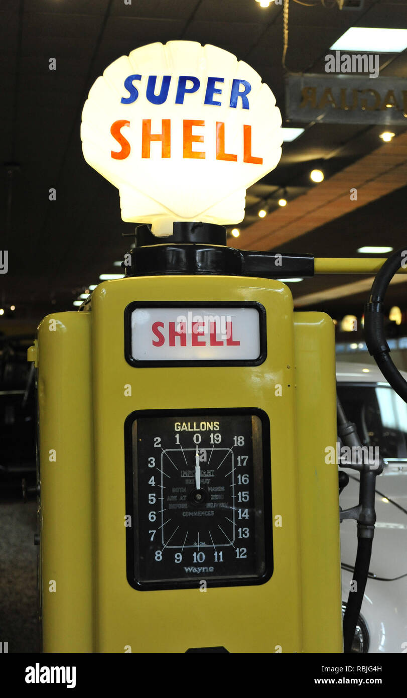 Super Shell Tankstelle Stockfoto