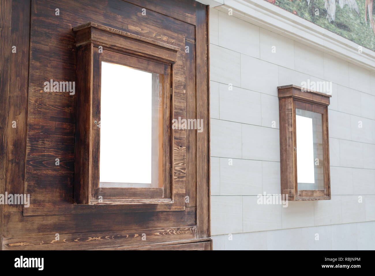 Zwei vintage Kino, Theater Plakat "mockup. Stockfoto