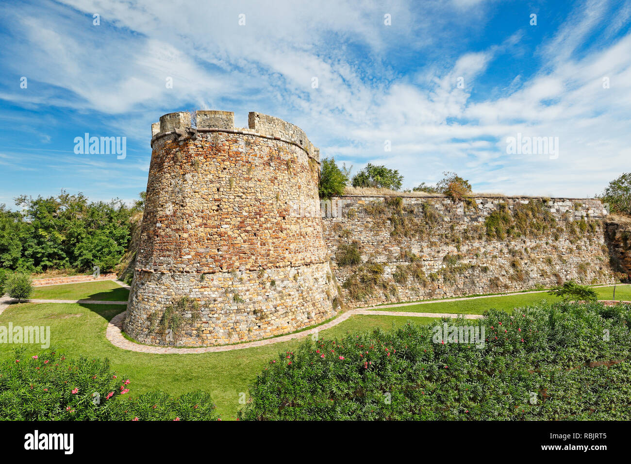 Das Schloss in der Stadt der Insel Chios, Griechenland Stockfoto