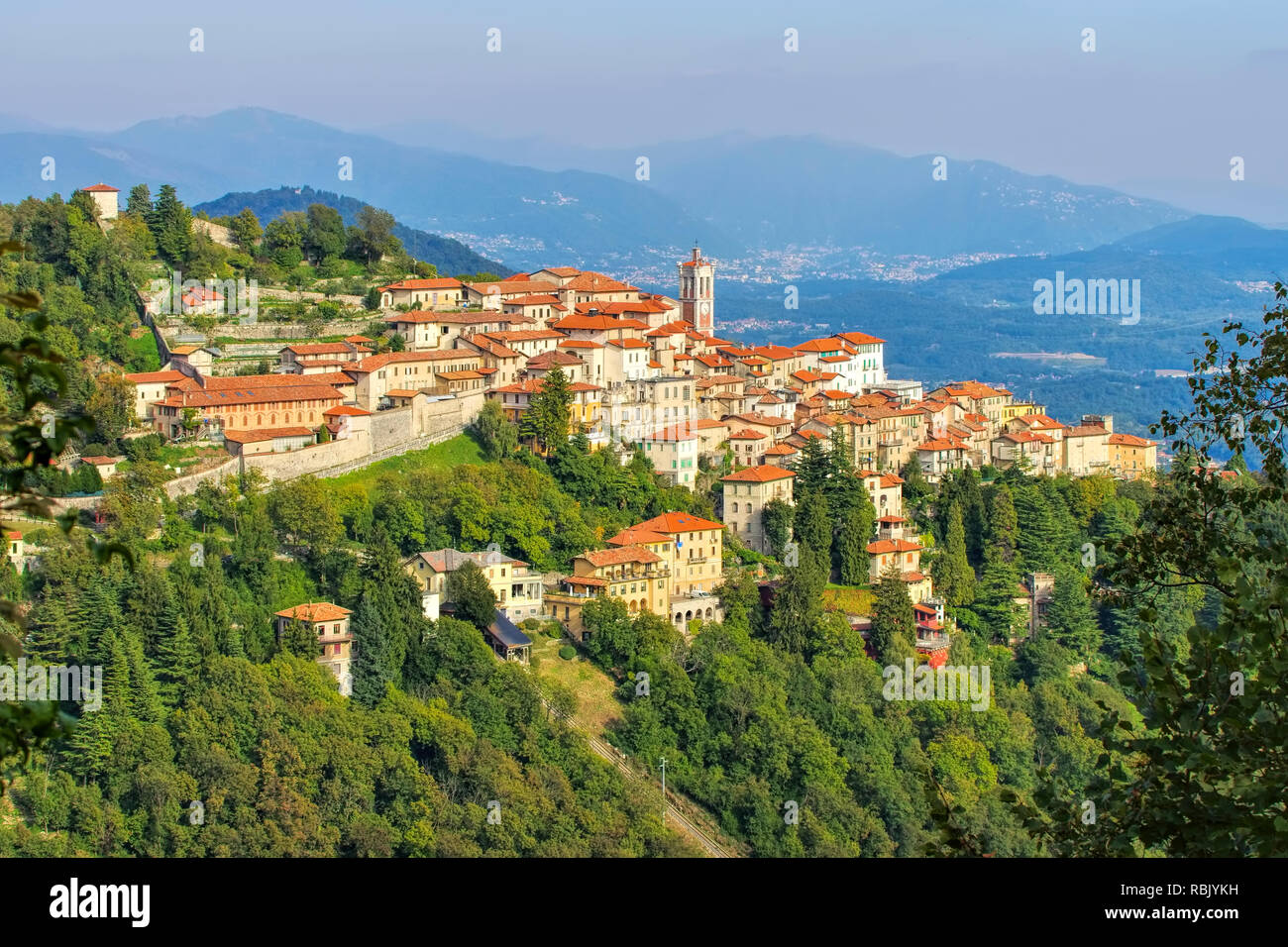 Das Dorf Sacro Monte di Varese in Italien Stockfoto