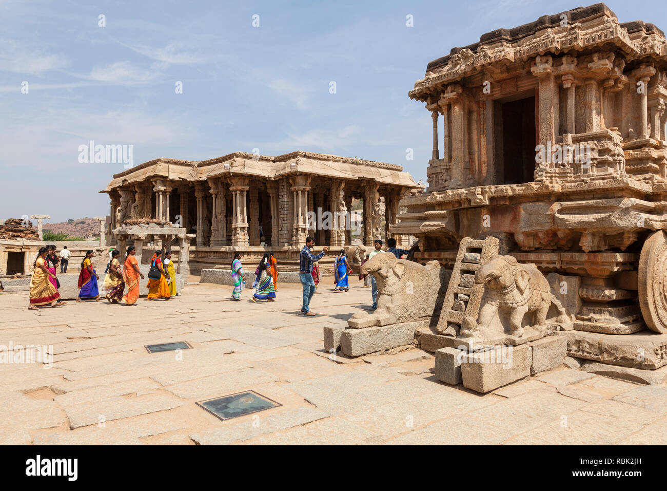 Vittala Tempel, Hampi, Karnataka, Indien Stockfoto