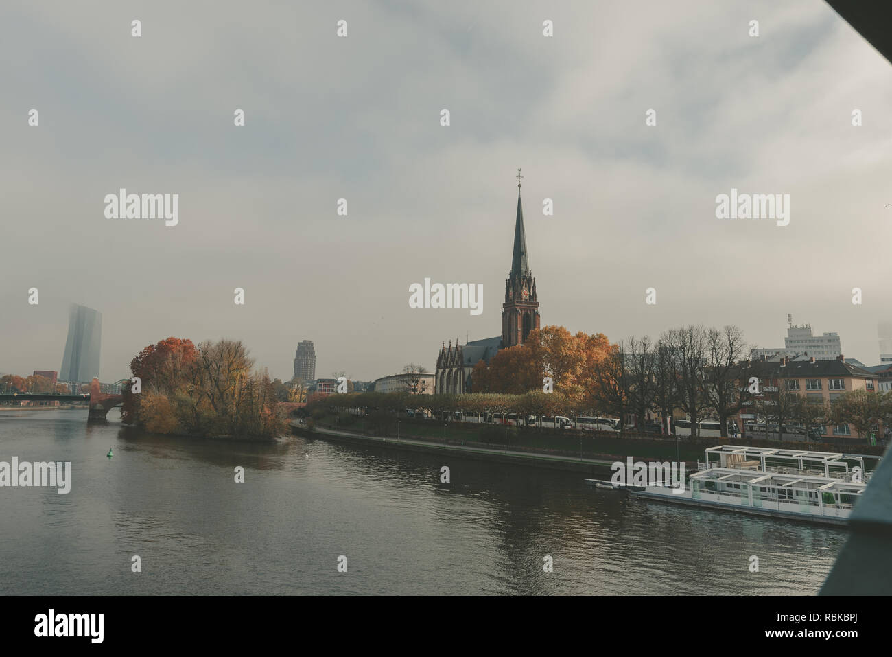 Evangelische Kirche Frankfurt Stockfoto