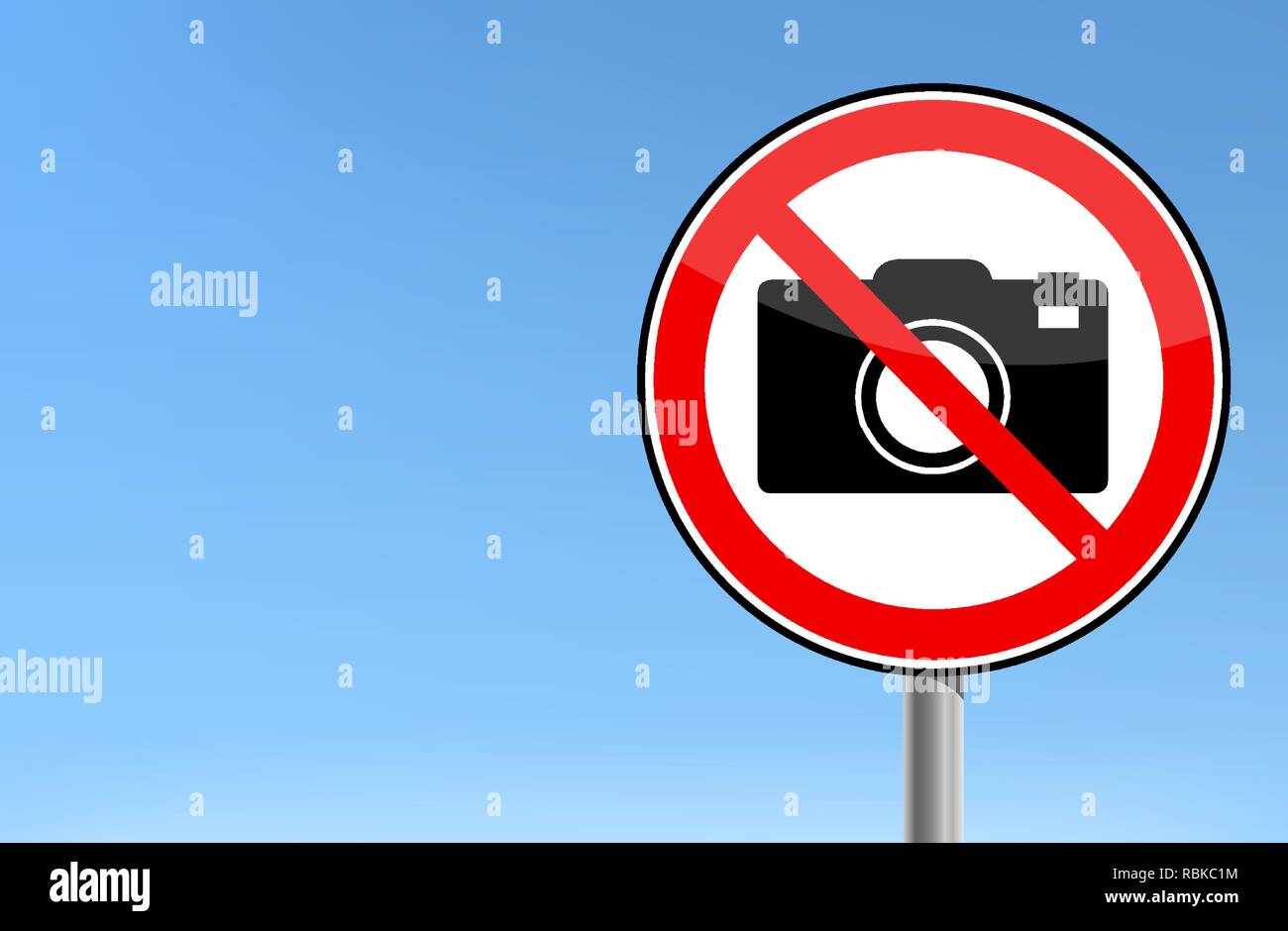 Kein Foto-kamera Verboten Schild Stock Vektor