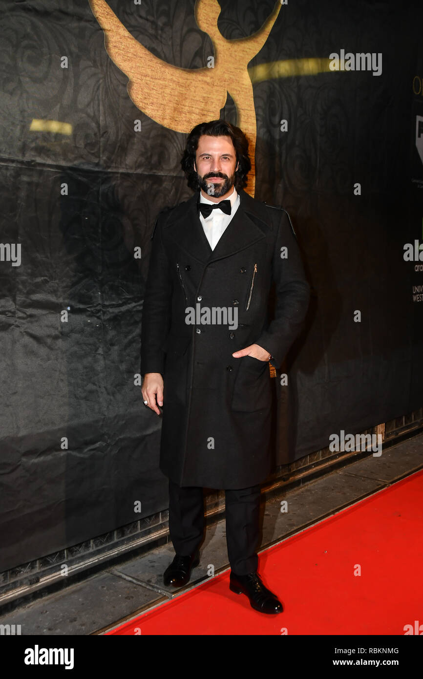 London, Großbritannien. 10. Jan 2019. Christian Vit Arrivers am Gold Film Awards auf der Regent Street Kino am 10. Januar 2019, London, UK. Bild Capital/Alamy leben Nachrichten Stockfoto