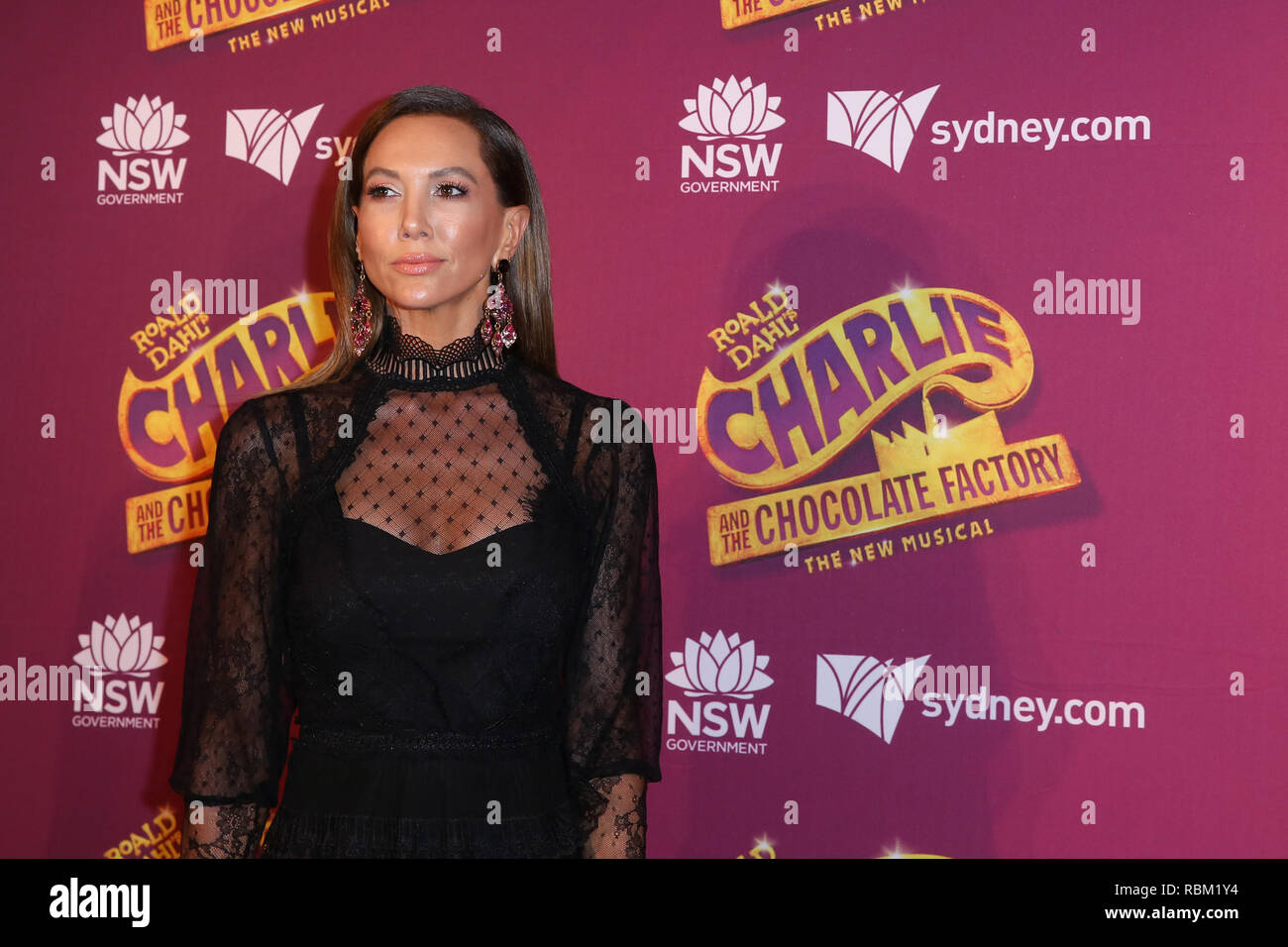 Sydney, Australien. Januar 11, 2019 - Kyly Clarke nimmt an der Nacht der Charlie und die Schokoladenfabrik im Capitol Theater am 11. September 2019 in Sydney, Australien Quelle: Christopher Khoury/australische Presseagentur/ZUMA Draht/Alamy leben Nachrichten Stockfoto