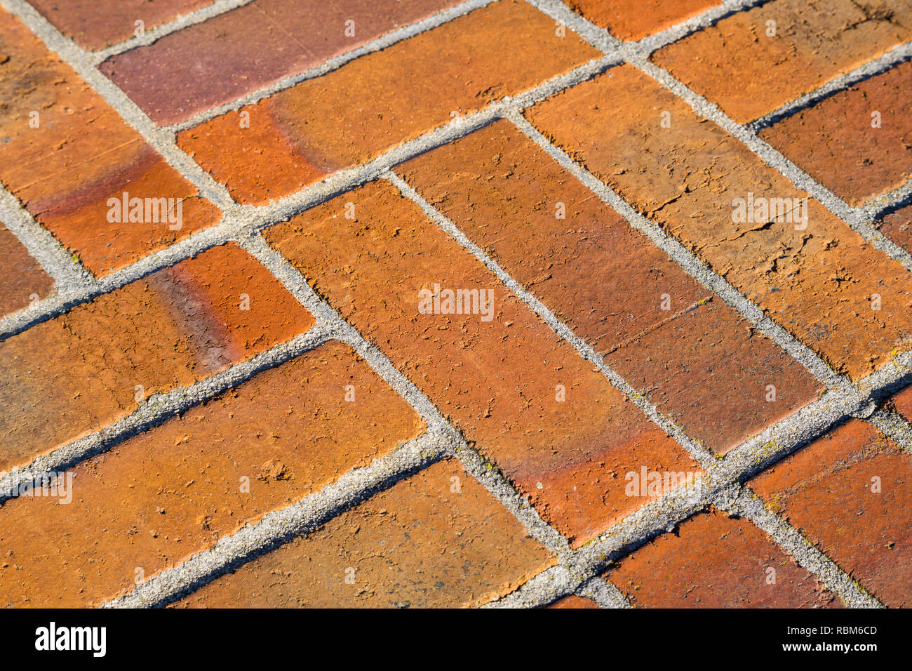 Rote Ziegel Wand Textur Hintergrund Stockfoto