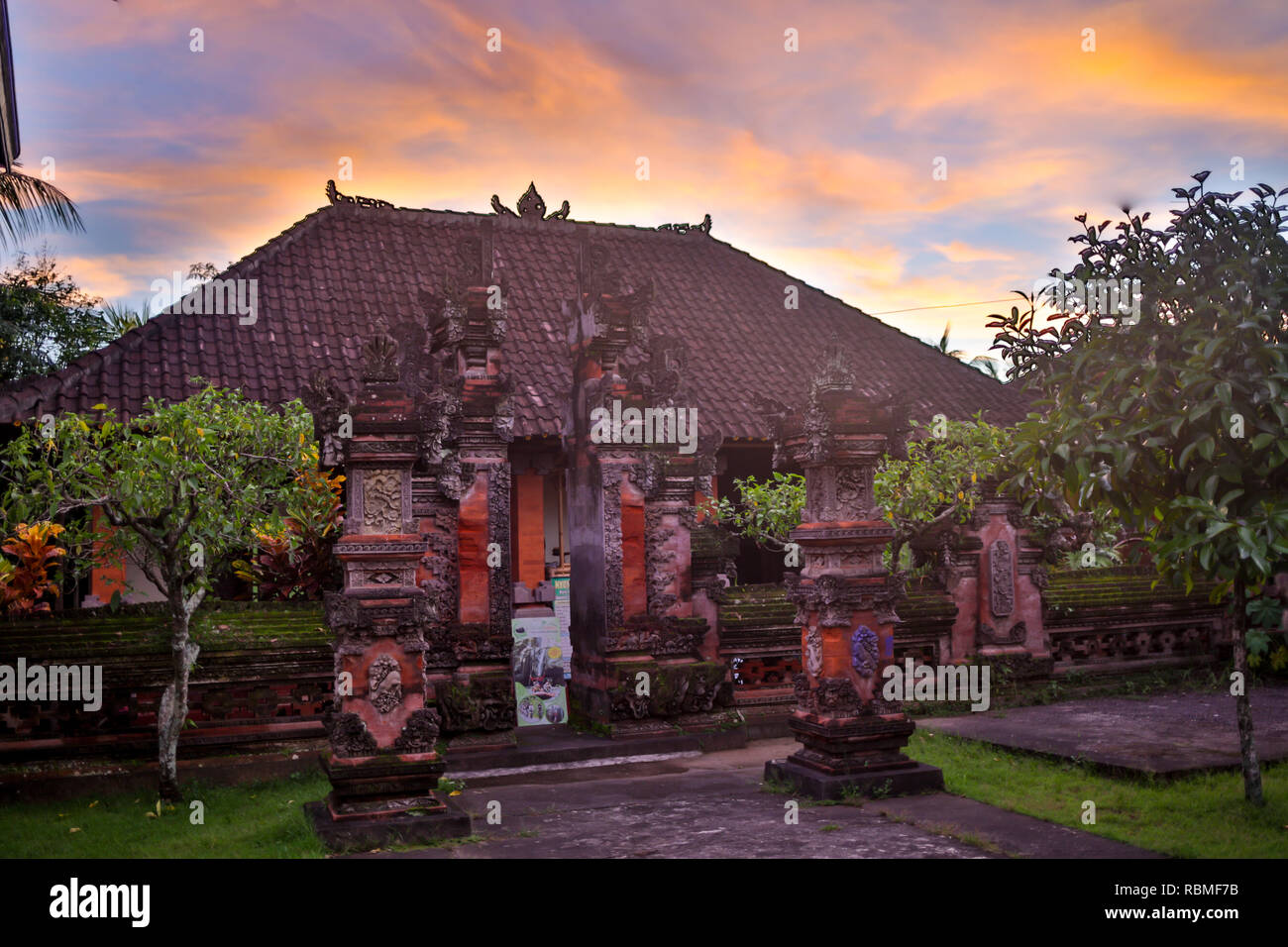 Taman Ayun Tempel ist ein Königlicher Tempel von Mengwi Empire in Mengwi, Badung Regency, die berühmten Sehenswürdigkeiten in Bali. Stockfoto