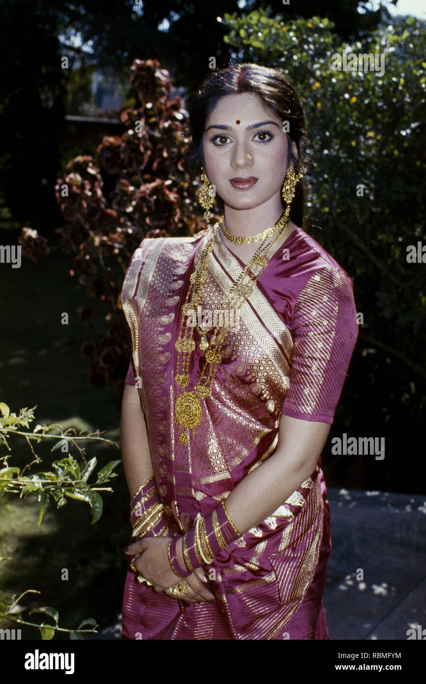 Portrait von Meenakshi Seshadri, Indien, Asien Stockfoto