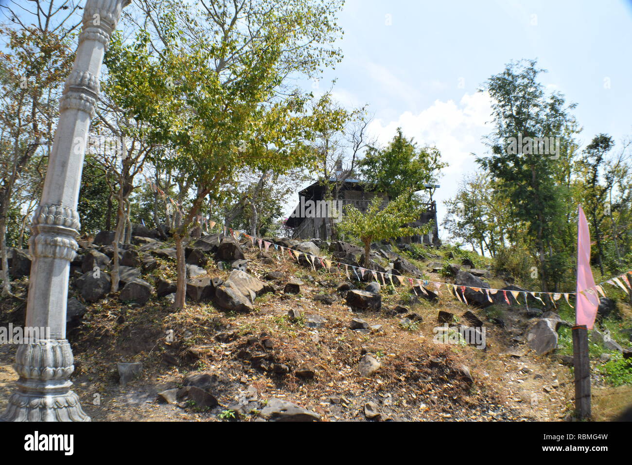 Berg Phnom Chisor Stockfoto