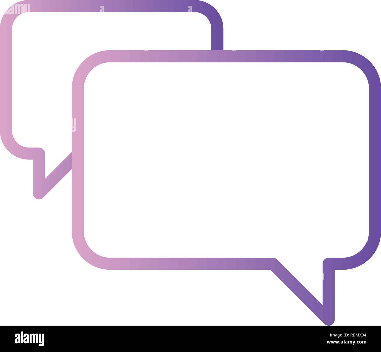 Vektor Symbol Chat Stock Vektor
