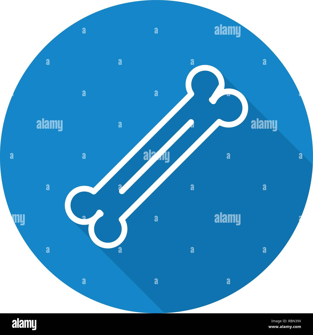 Vektor Knochen Symbol Stock Vektor