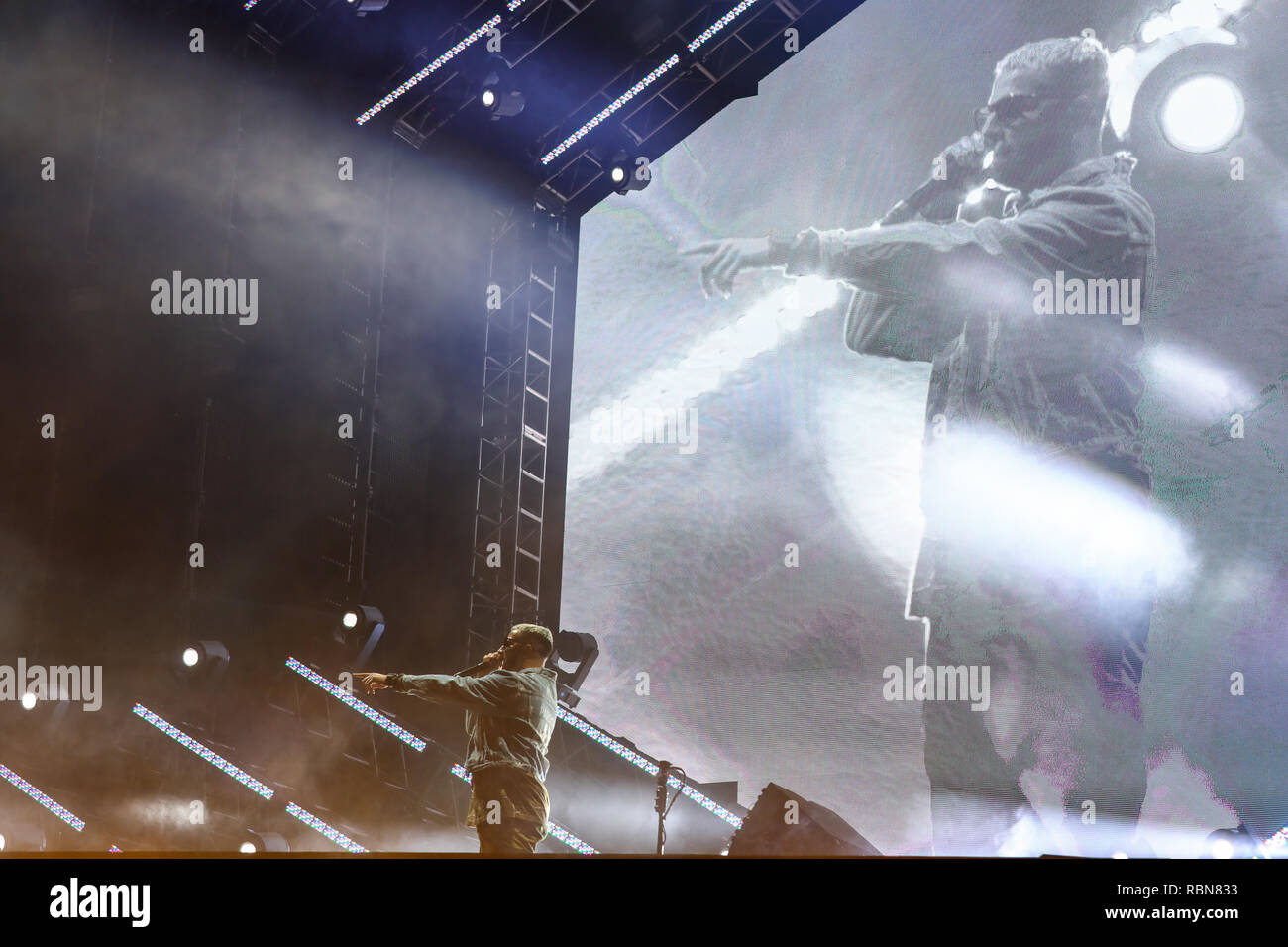 Dj snake Live bei Ultra music Electronic Dance Music Festival auch als ultra-Festival oder ultra Miami bekannt Stockfoto