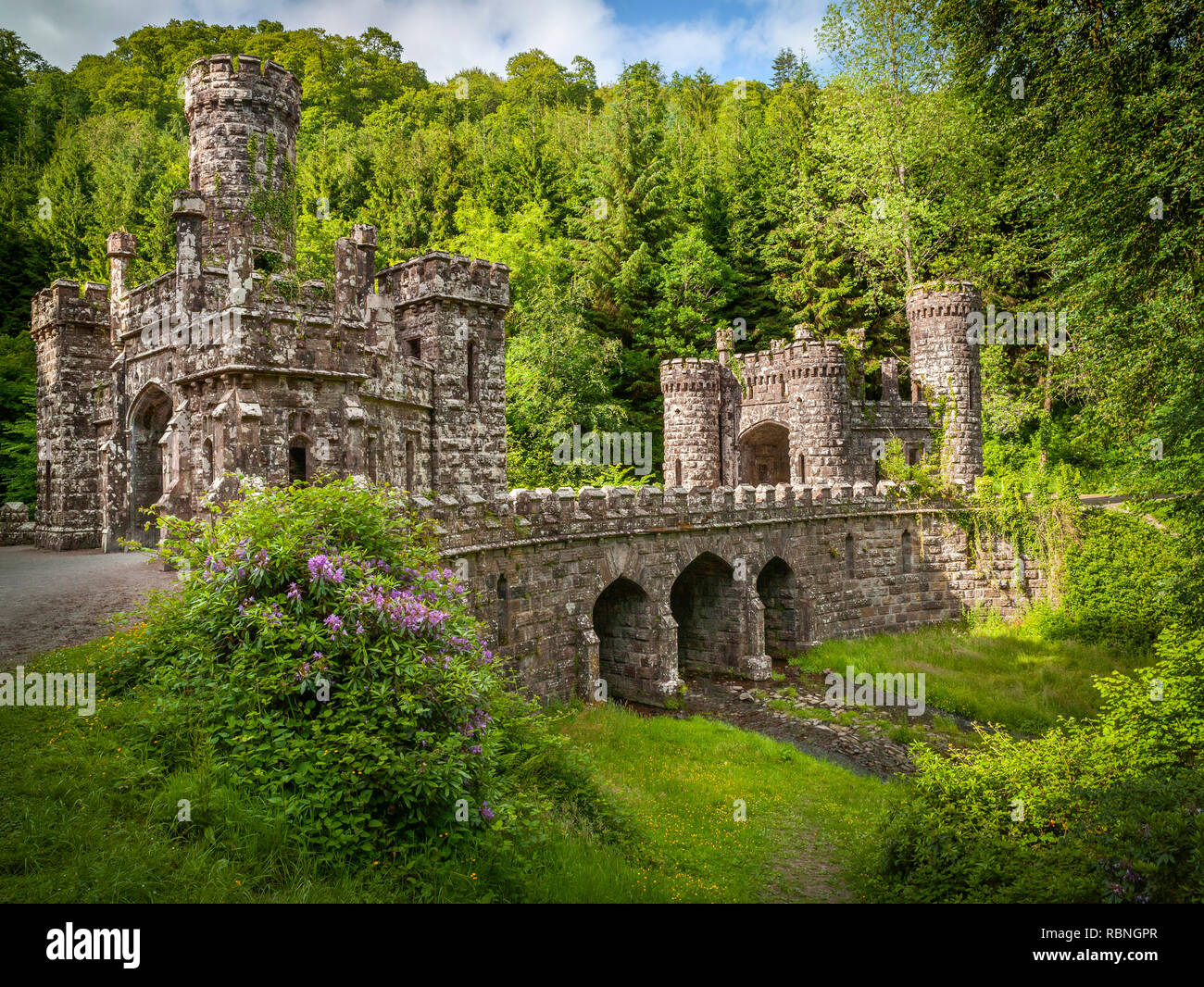 Ballysaggartmore Towers Lismore County Waterford, Irland Stockfoto