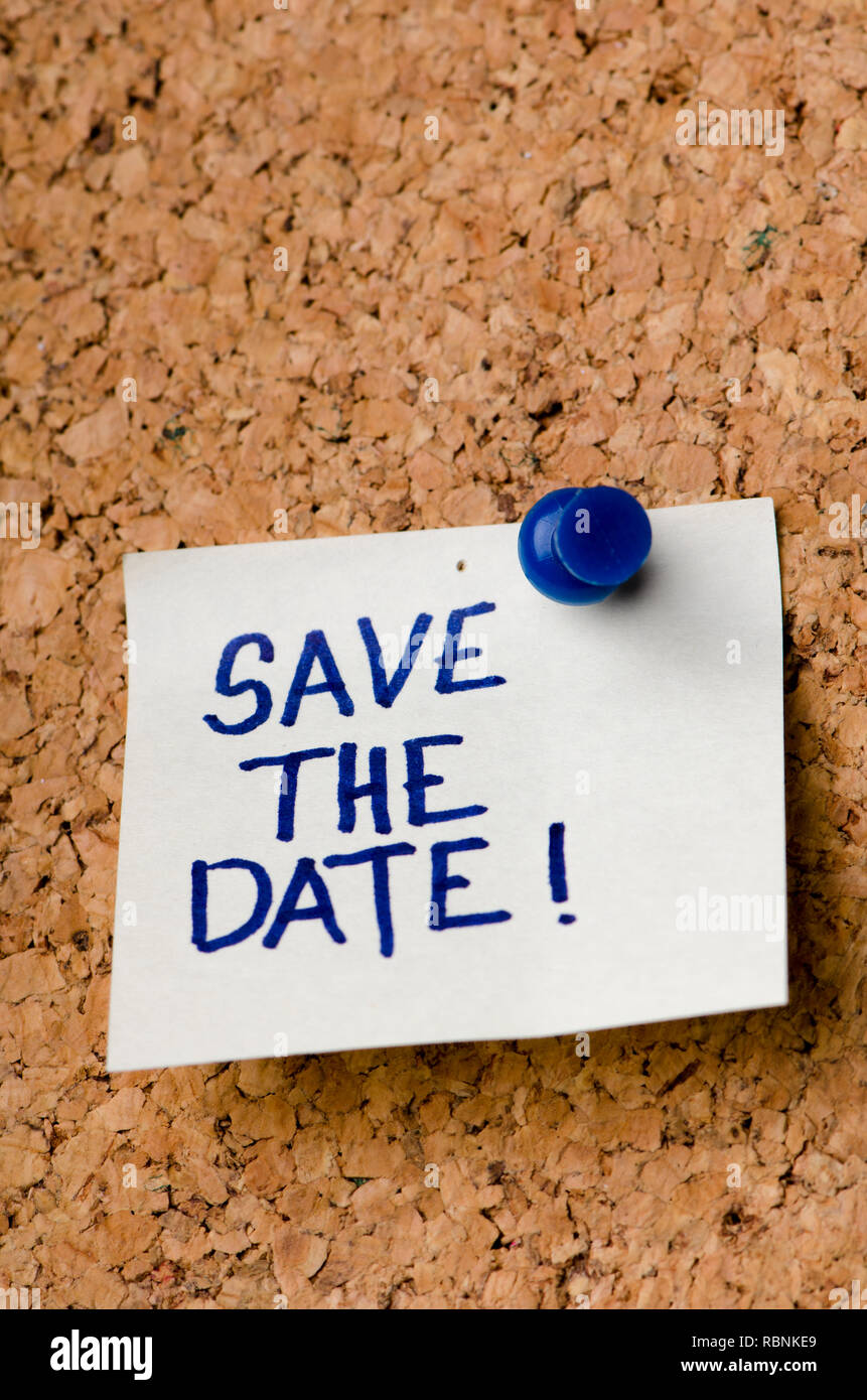 Save Date Message On Hand Stockfotos Und Bilder Kaufen Alamy