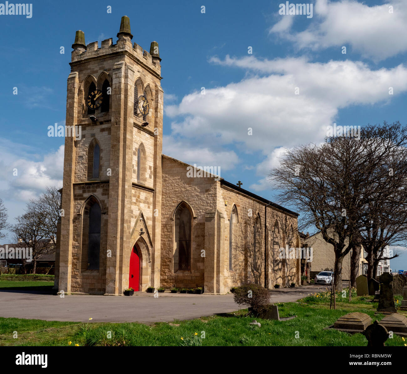 Pfarrkirche der Heiligen Dreifaltigkeit, Seaton Carew, Hartlepool, County Durham, England, UK. Stockfoto