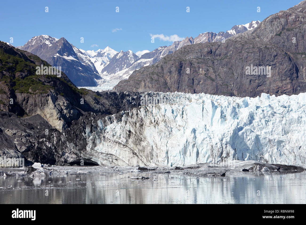 Detail der Gletscher Glacier Bay Alaska USA Stockfoto