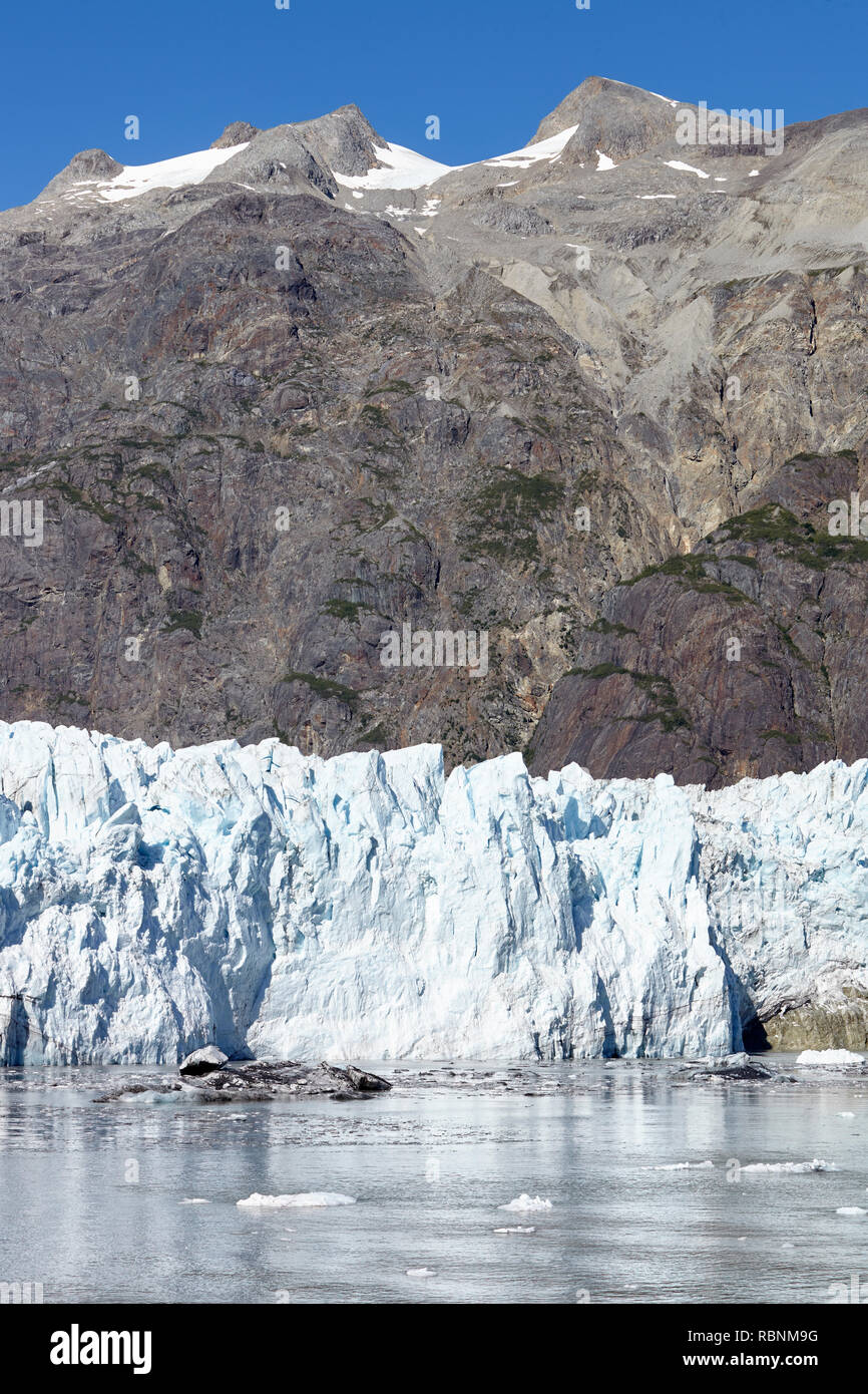Detail der Gletscher Glacier Bay Alaska USA Stockfoto