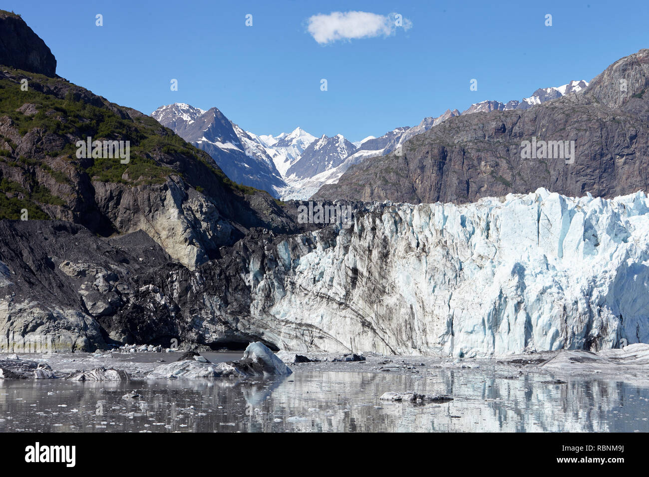 Detail der Gletscher Glacier Bay Alaska USA Stockfoto