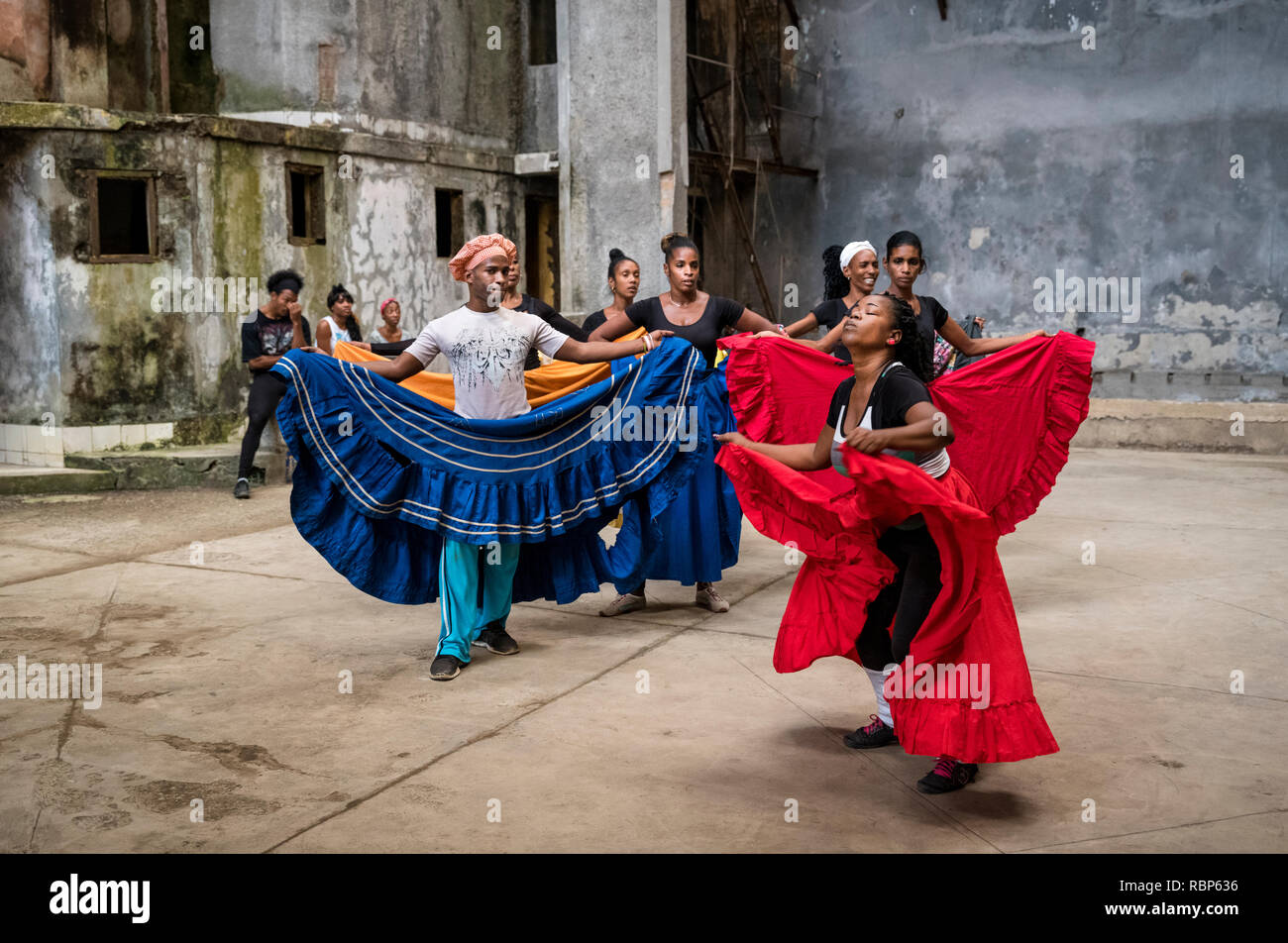 Kubanische MODERN DANCE CENTER CENTRAL Havanna Havanna Kuba Stockfoto