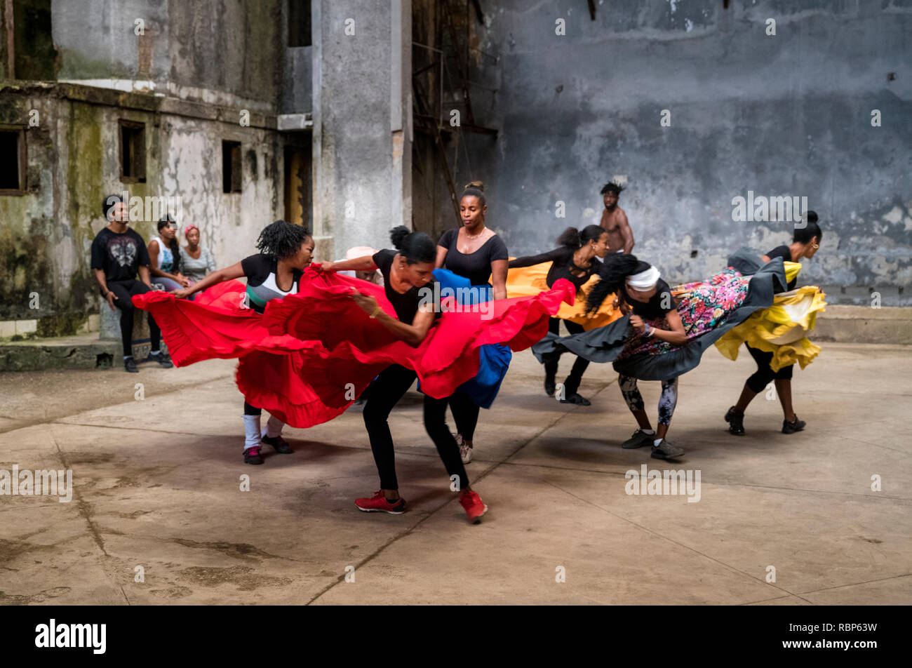 Kubanische MODERN DANCE CENTER CENTRAL Havanna Havanna Kuba Stockfoto