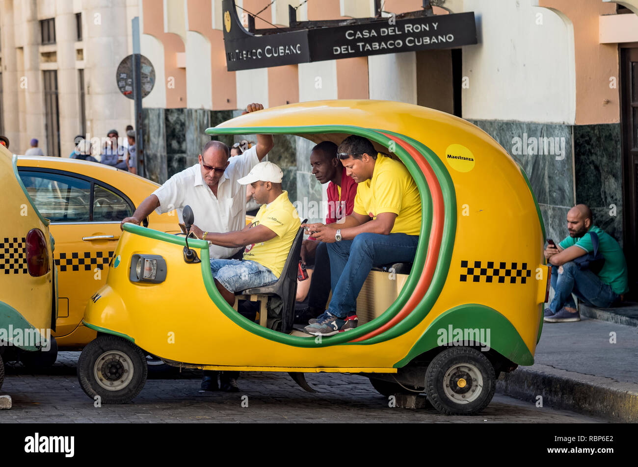 Taxifahrer Havanna Havanna Kuba Stockfoto