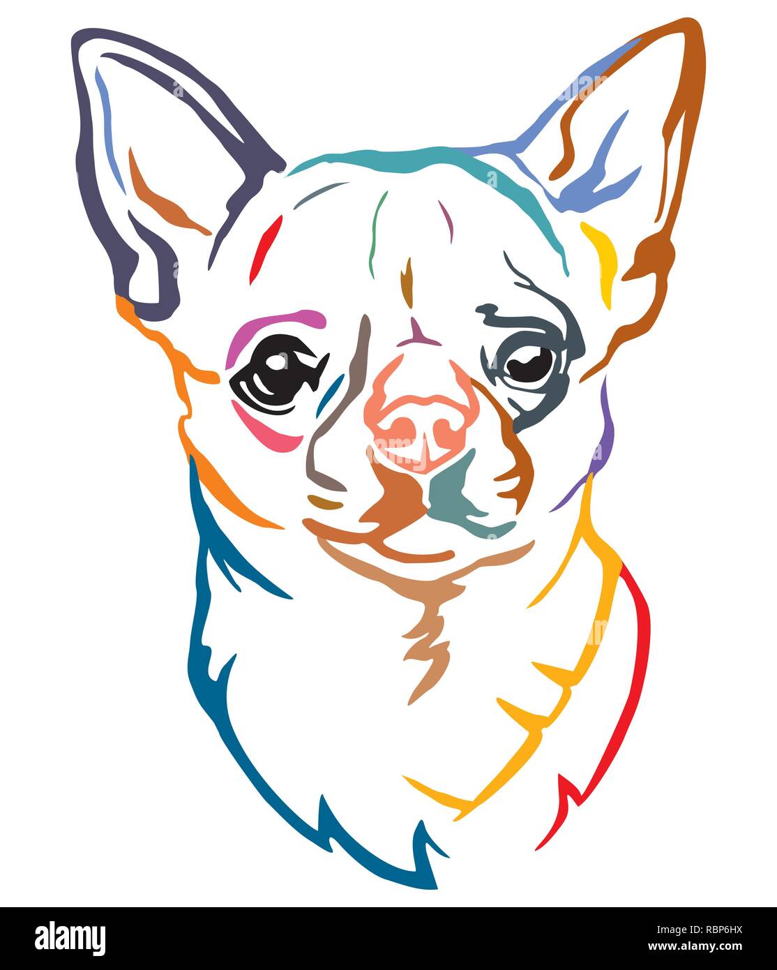 Chihuahua Umriss Vektor Stockfotos Und Bilder Kaufen Alamy
