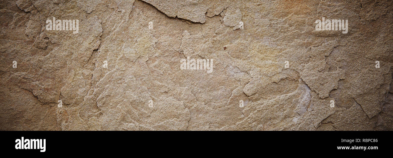 Texturierte Stein Sandstein Oberfläche. Schließen Sie herauf Bild Stockfoto
