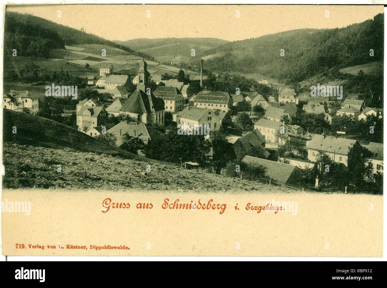 00719 - Schmiedeberg-1898 insgesamt - Brück & Sohn Kunstverlag. Stockfoto