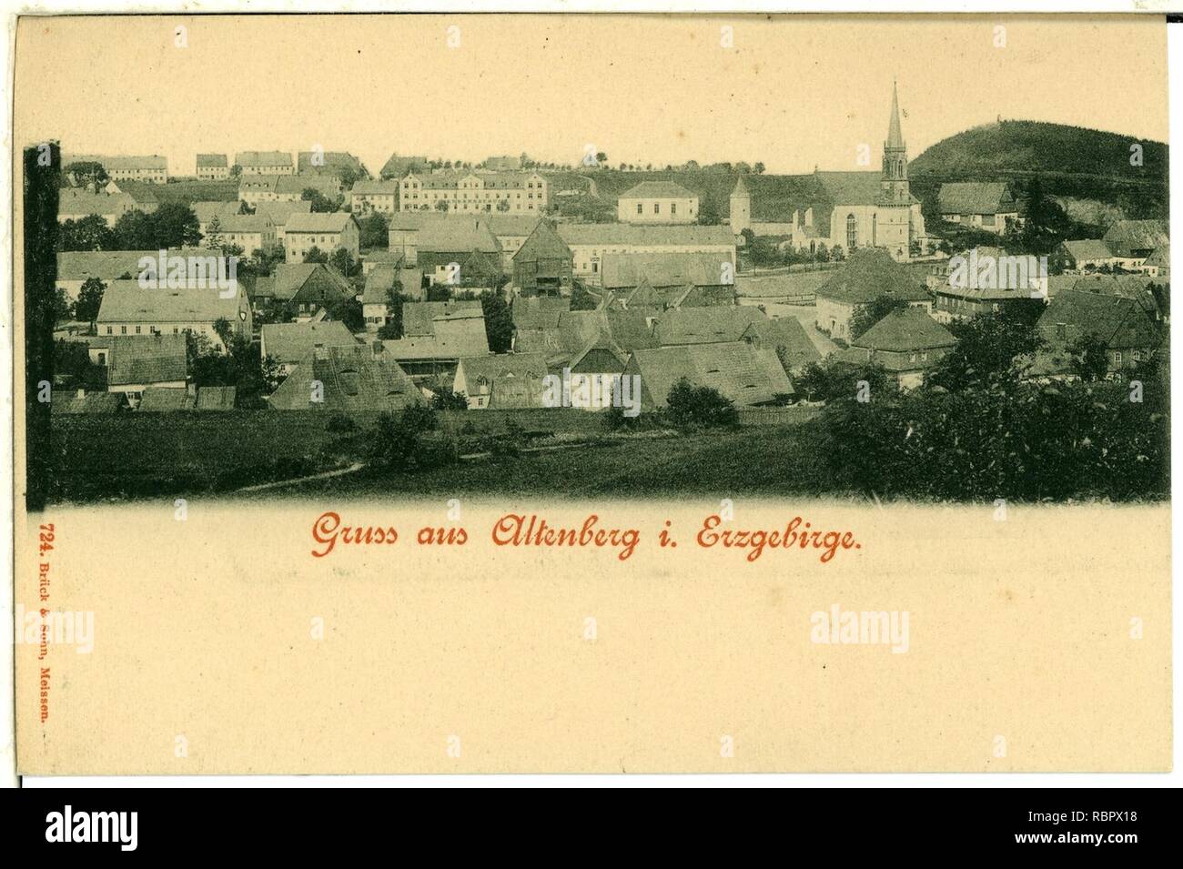 00724 - Altenberg-1898 insgesamt - Brück & Sohn Kunstverlag. Stockfoto