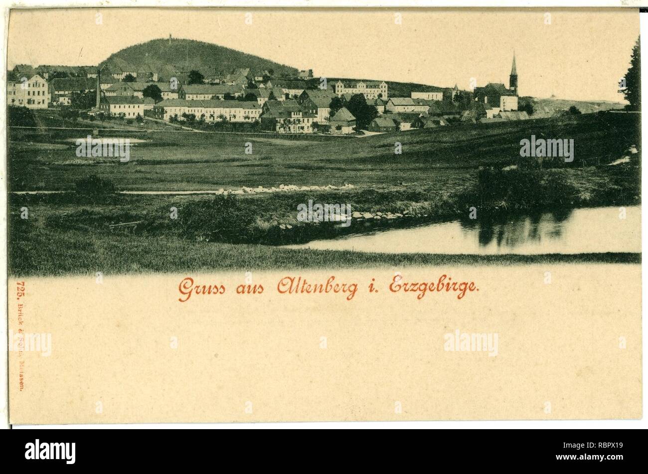 00725 - Altenberg-1898 insgesamt - Brück & Sohn Kunstverlag. Stockfoto
