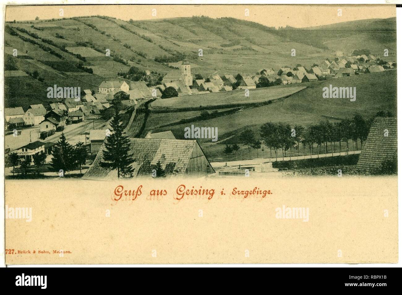 00727 - Geising-1898 insgesamt - Brück & Sohn Kunstverlag. Stockfoto