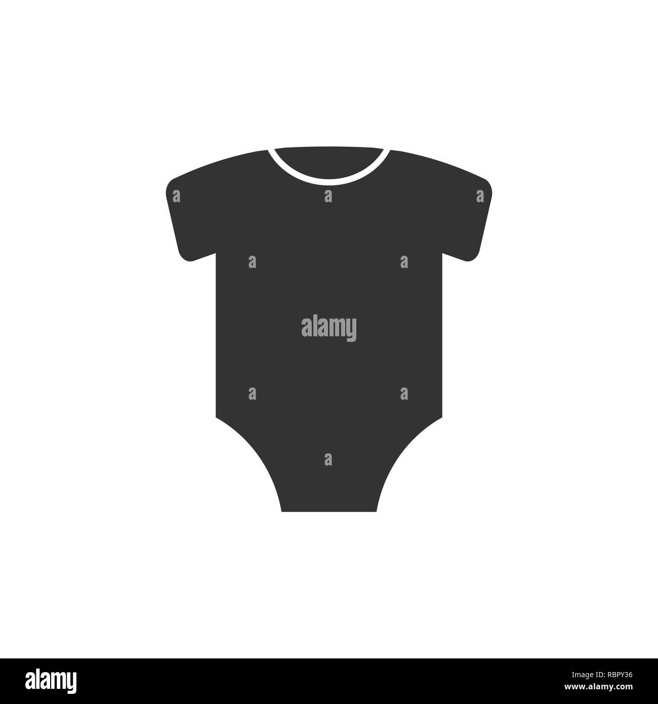 Kinder Body Symbol. Vector Illustration, flache Bauform. Stock Vektor