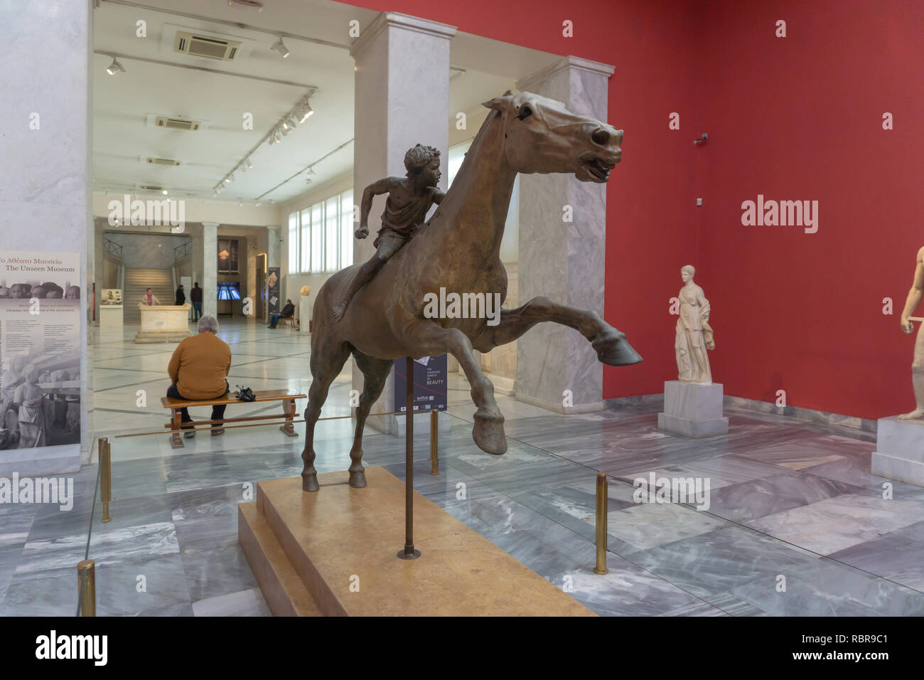 Diese Skulptur ist einfach spektakulär und es fühlt sich wirklich wie das Pferd ist Ihnen zu galoppieren. Genug gesagt. Stockfoto