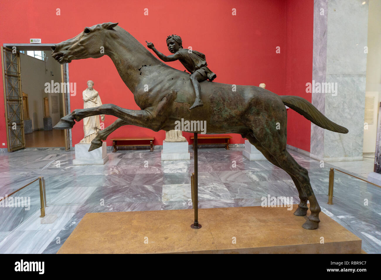 Diese Skulptur ist einfach spektakulär und es fühlt sich wirklich wie das Pferd ist Ihnen zu galoppieren. Genug gesagt. Stockfoto