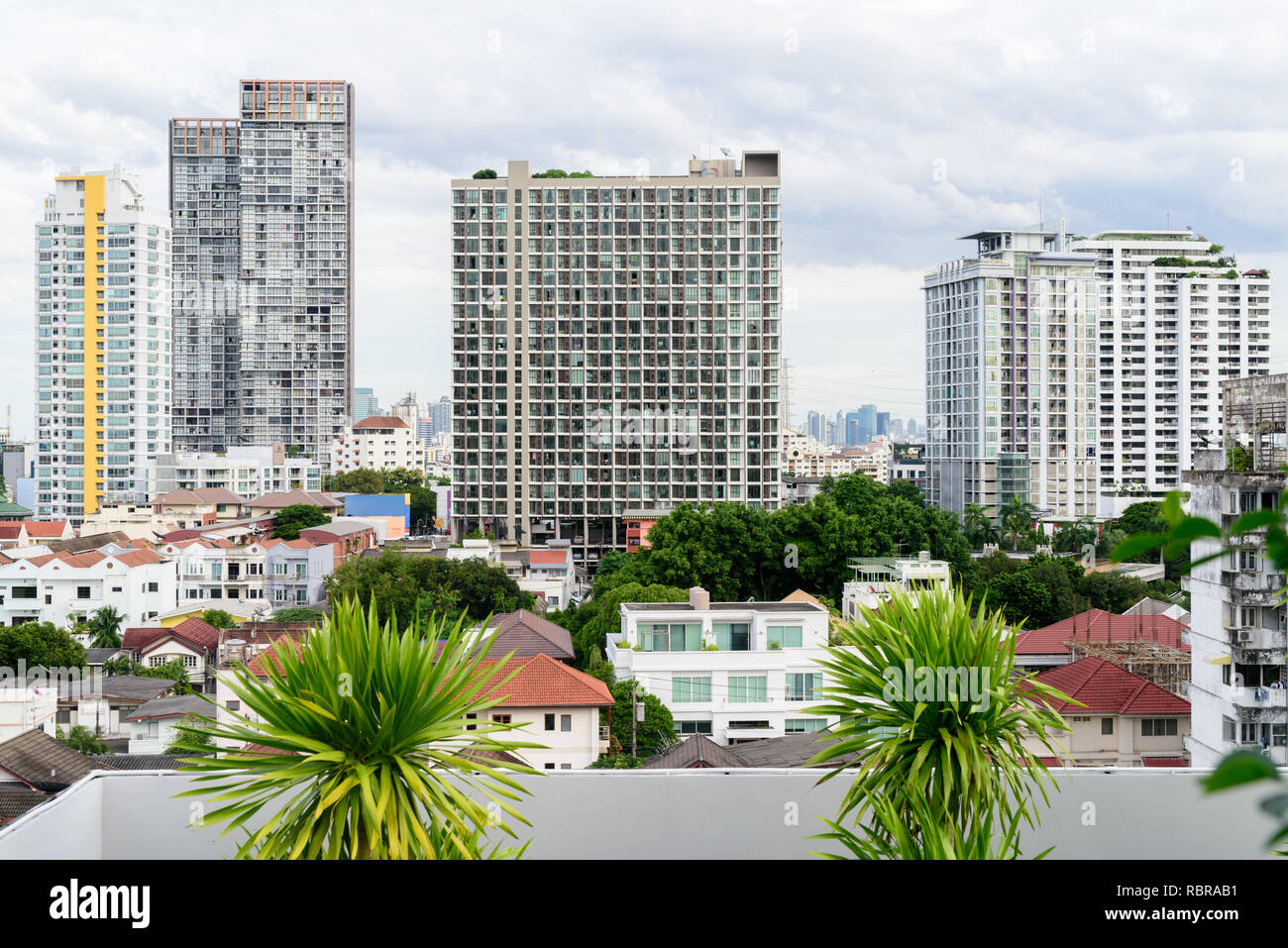 Ansicht der Stadt von Bangkok Thailand Stockfoto