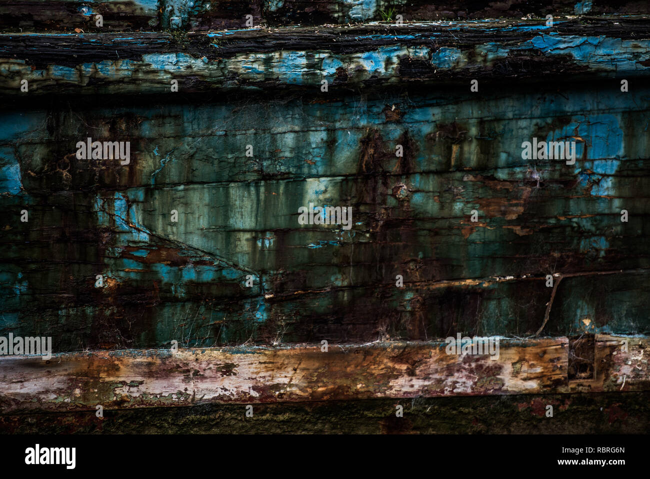 Verwittert, Boot, Catlins, Neuseeland Stockfoto