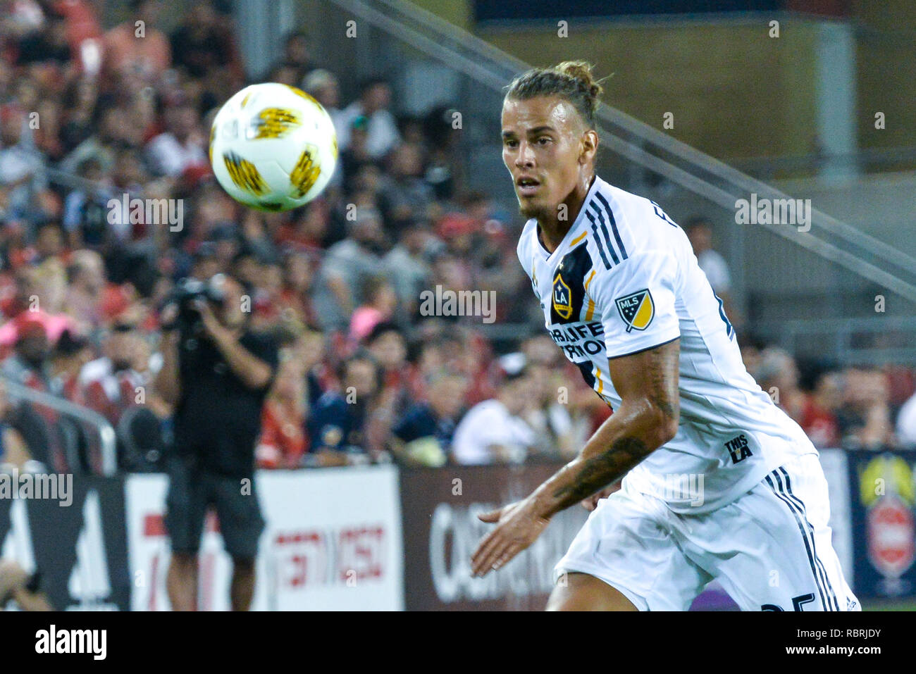 Rolf Feltscher während 2018 MLS Regular Season Match zwischen Toronto FC (Kanada) und LA Galaxy (USA) am BMO Feld (Toronto FC gewinnen, Ergebnis 5:3). Stockfoto