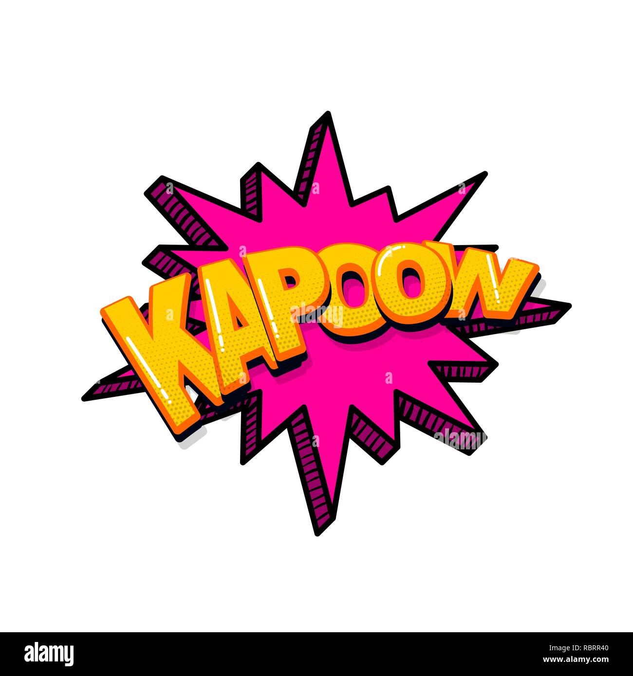 Pop Art Comic Text Stock Vektor