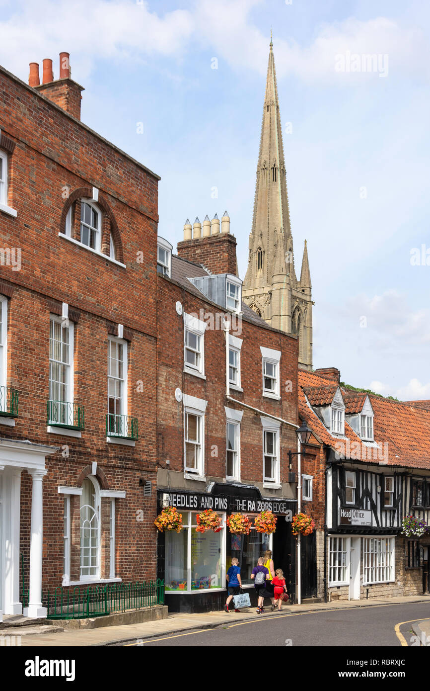 St Wulframs Kirche von Vine Street, Grantham, Lincolnshire, England, Vereinigtes Königreich Stockfoto