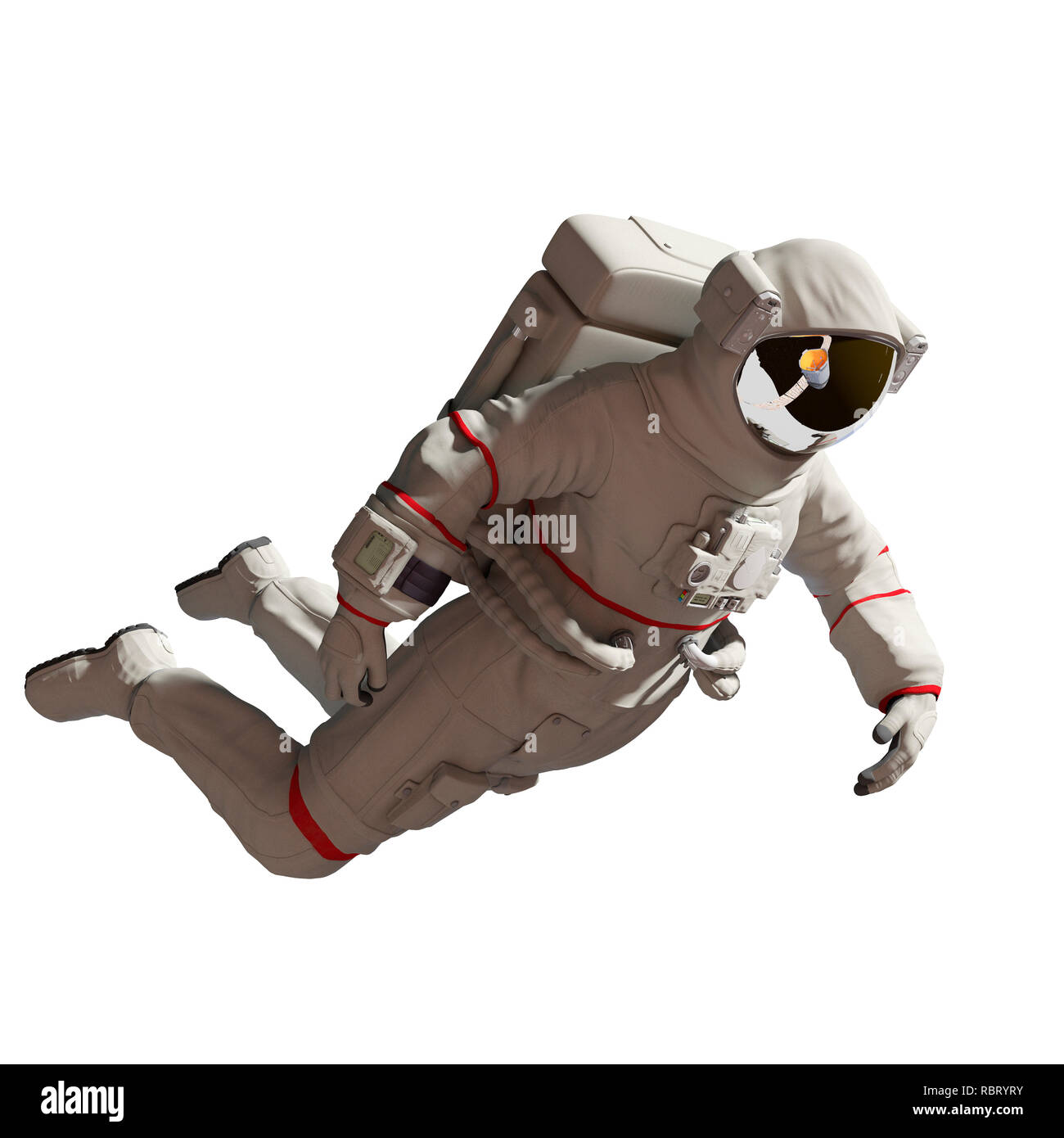 Abbildung: ein Astronaut. Stockfoto