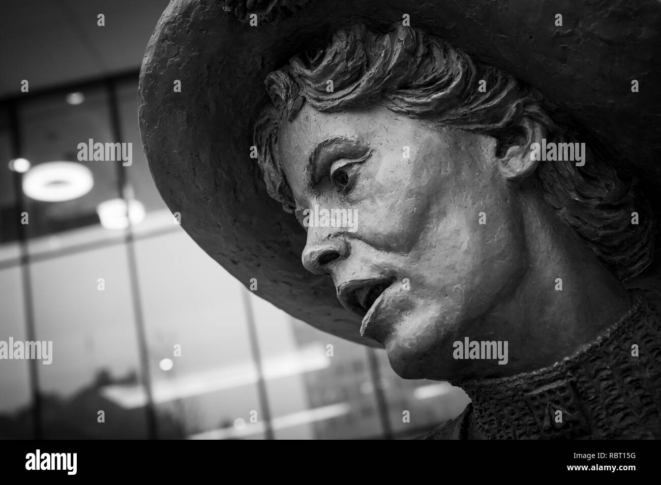 Statue von Emmeline Pankhurst, St. Peter's Square, Manchester Stockfoto