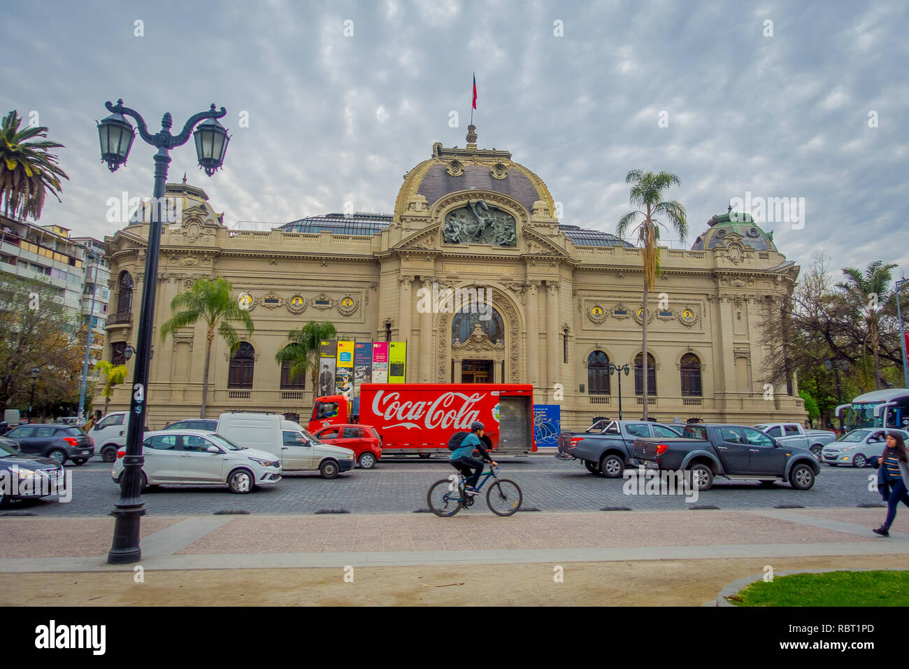 SANTIAGO, CHILE - 14. SEPTEMBER 2018: Art Museum in Santiago, Museo Nacional de Bellas Artes. Santiago, Chile, Südamerika Stockfoto