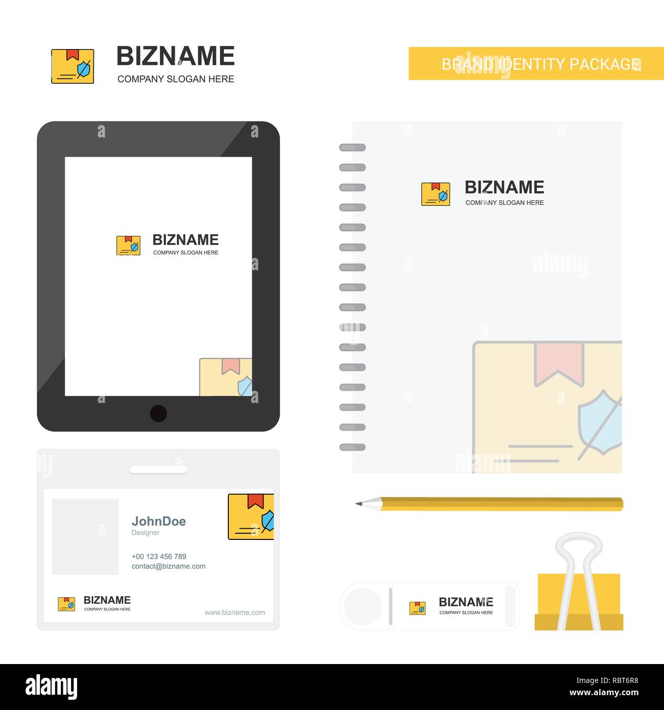 Polizei id Business Logo, Registerkarte App, Tagebuch PVC-Employee With Pvc Id Card Template