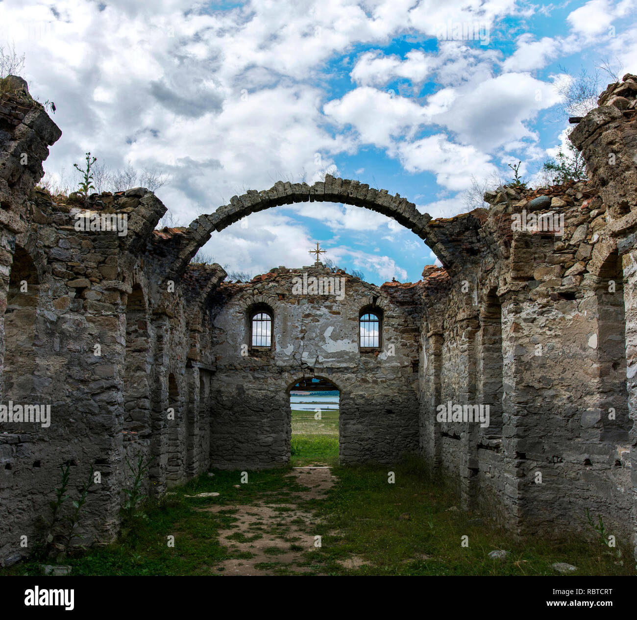 Verlassene Kirche in Bulgarien Stockfoto