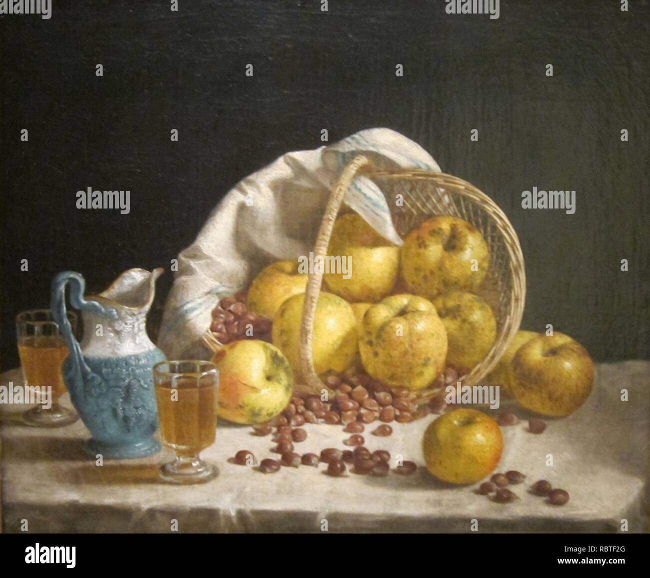 "Obstkorb" von John F. Francis, Cincinnati Art Museum. Stockfoto