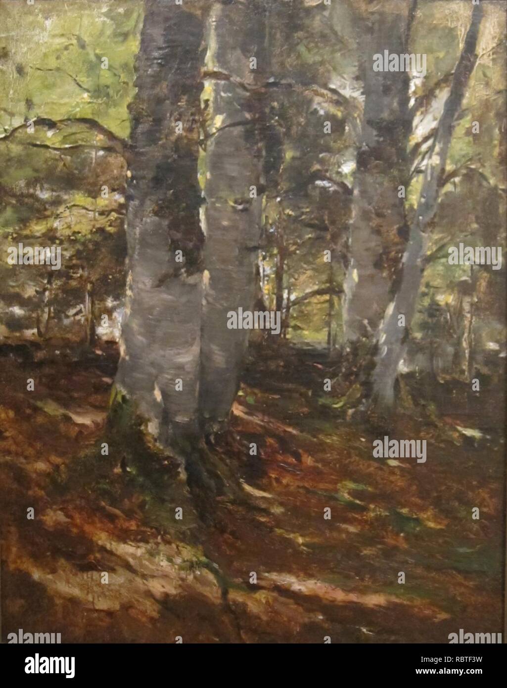 "Buchenwäldern in Polling, Bayern" von Frank Duveneck, Cincinnati Art Museum. Stockfoto