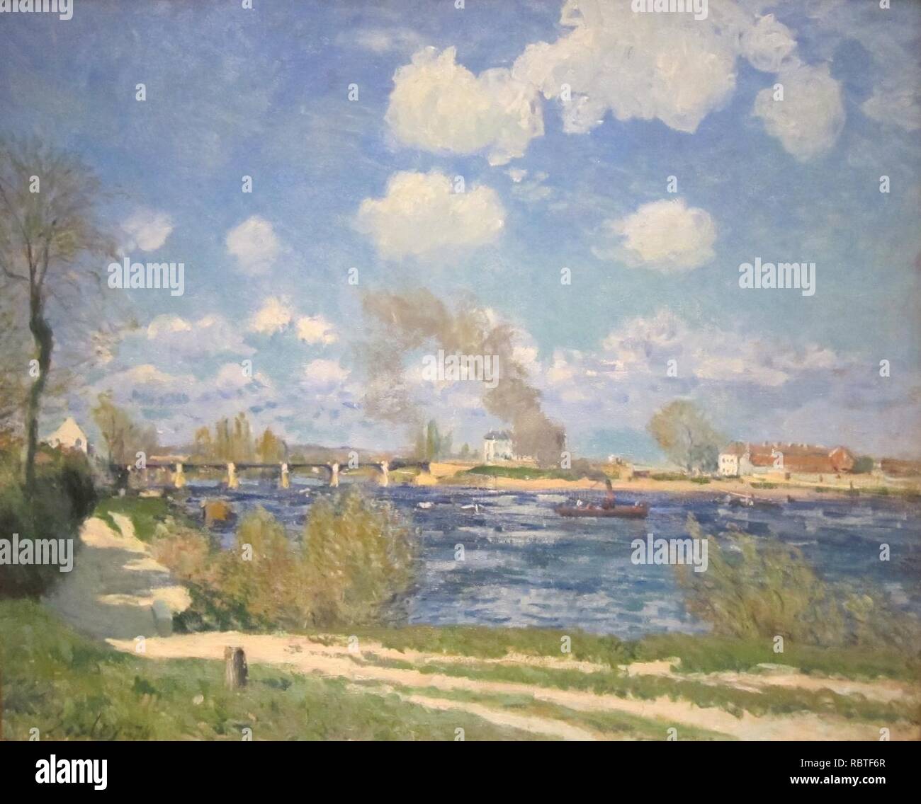 'Versailles' von Alfred Sisley, Cincinnati Art Museum. Stockfoto