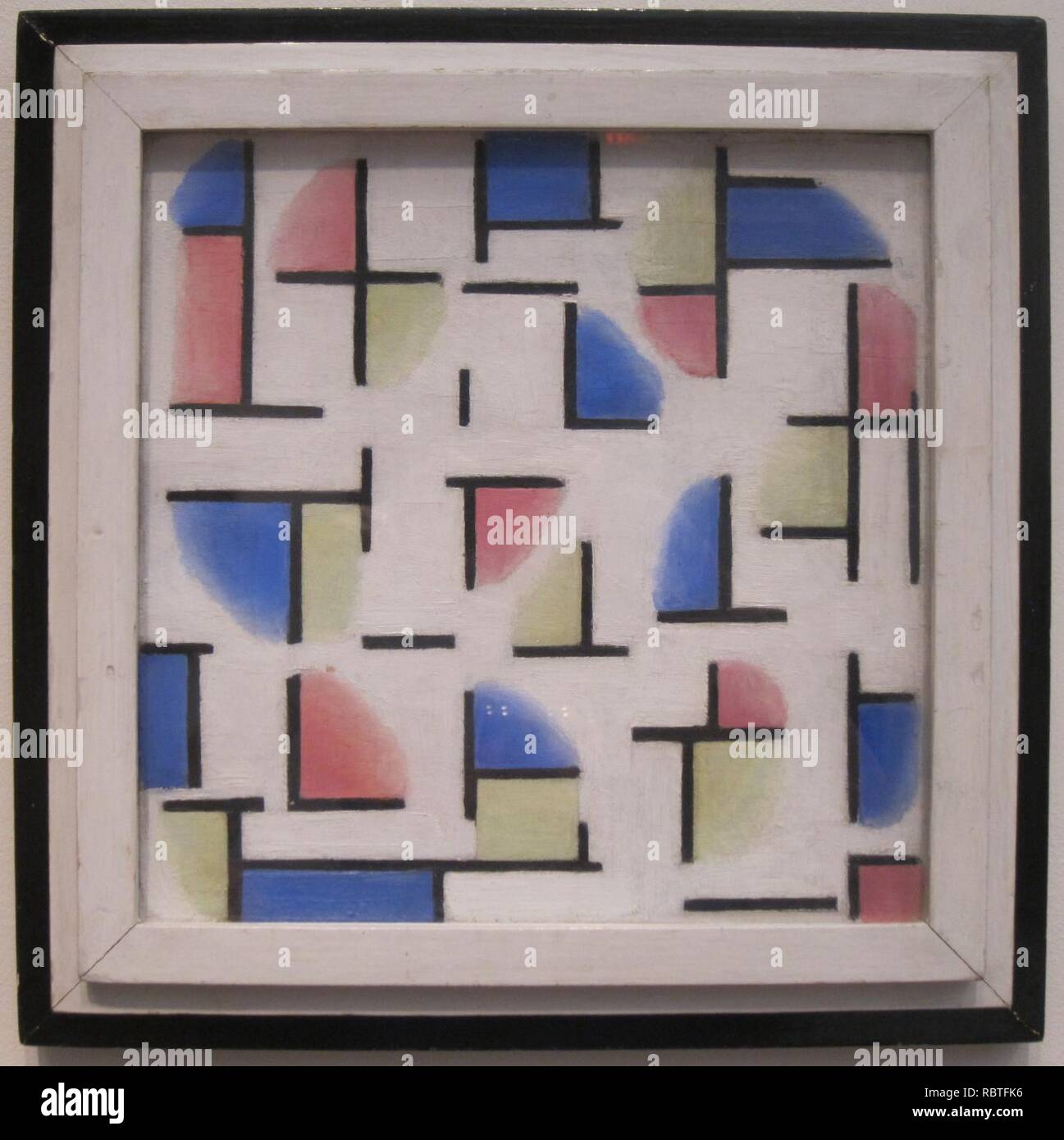 "Komposition Variation' von Theo Doesburg, Cincinnati Art Museum. Stockfoto