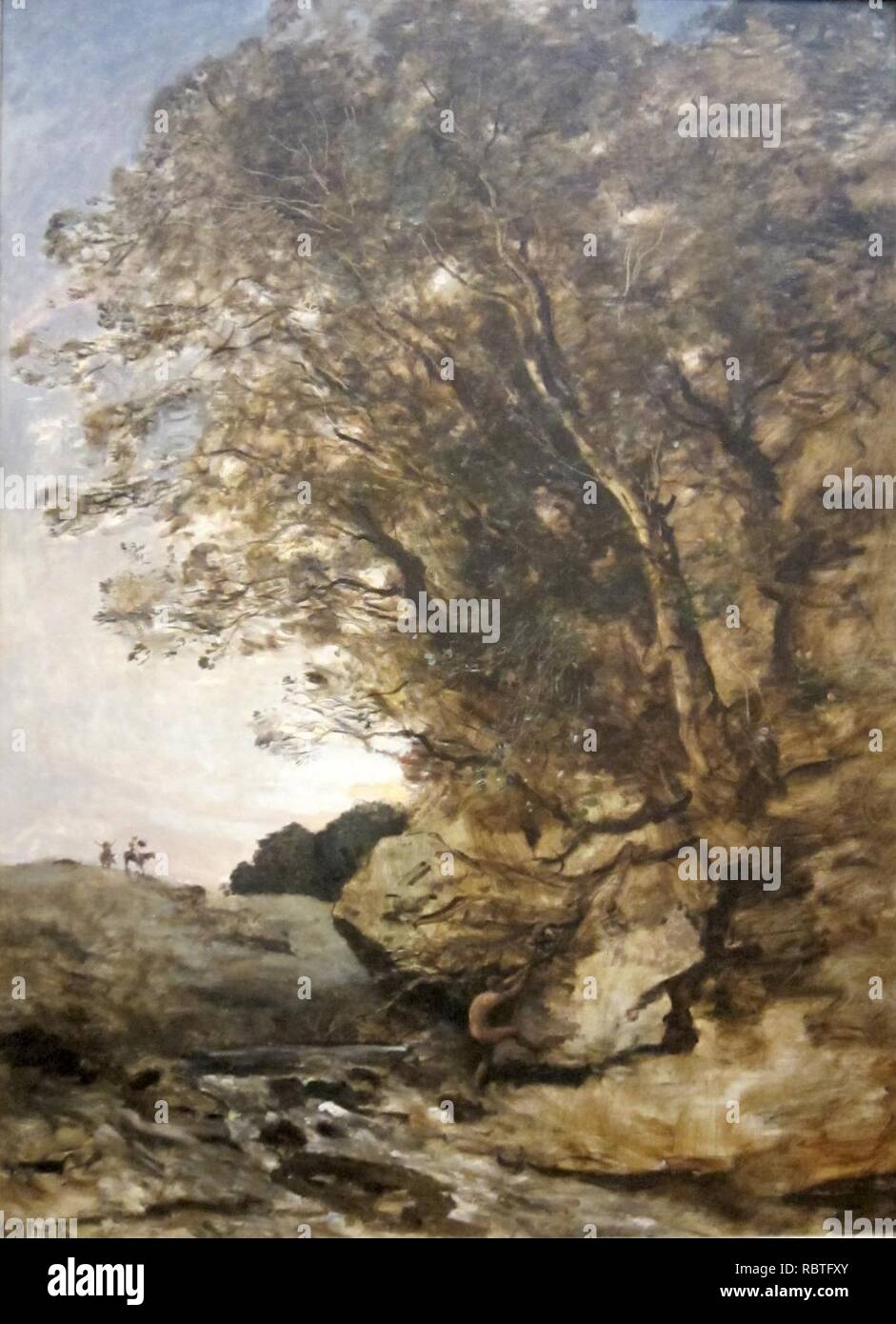 'Don Quixote' von Corot, Cincinnati Art Museum. Stockfoto